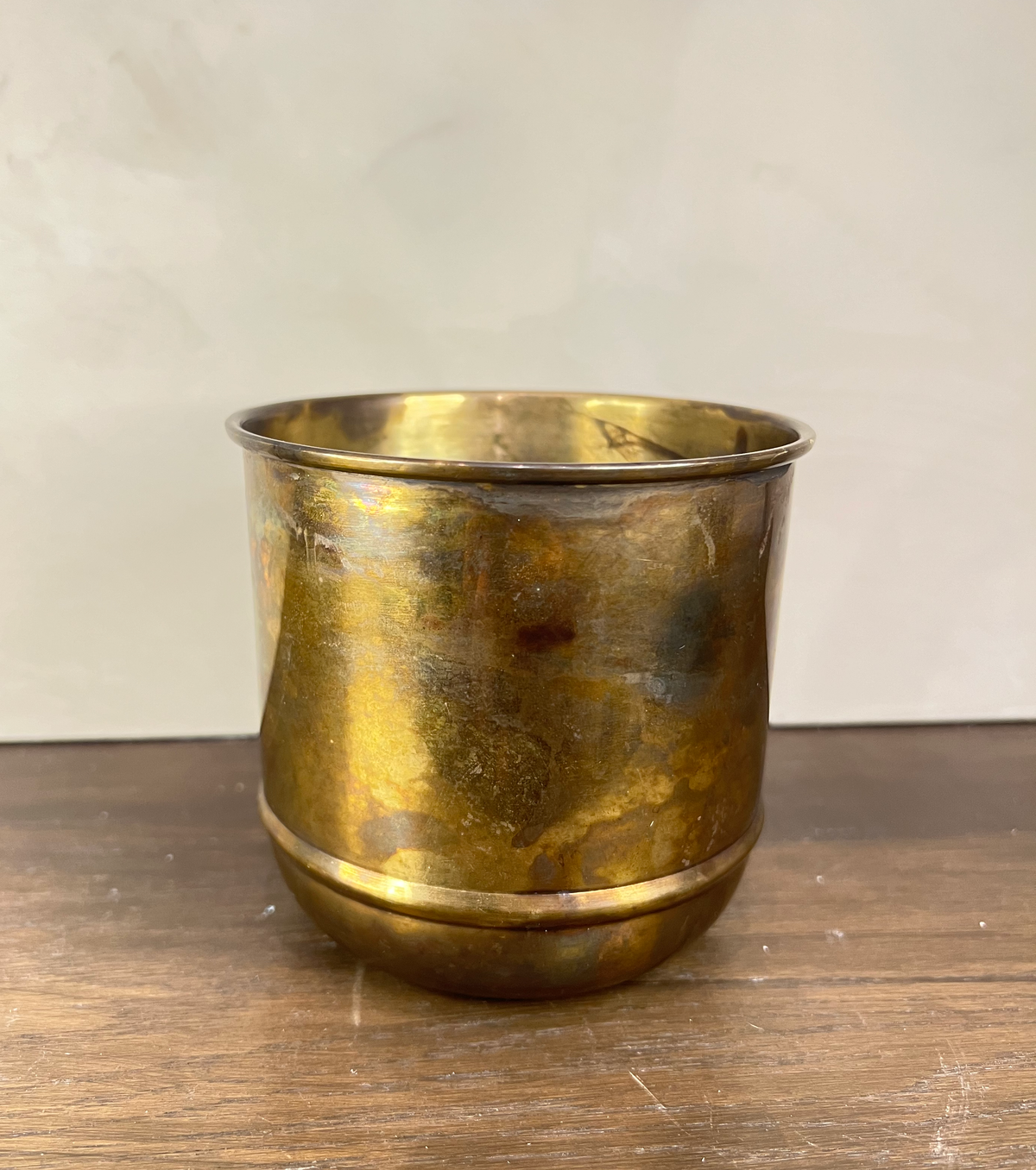 Aged Brass Primrose Pot - Source by Studio Skara, view 3