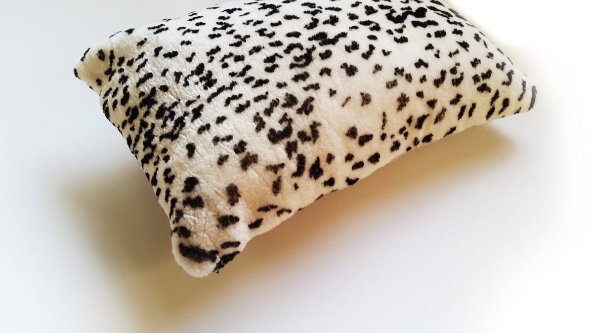 Shearling Leopard Square Pillow - Homelosophy, view 2
