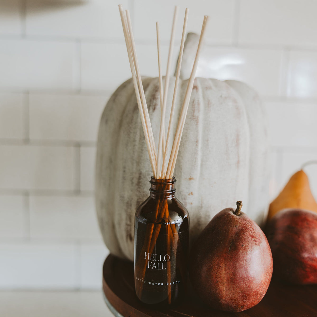 Hello Fall Amber Reed Diffuser - Sweet Water Decor, view 2