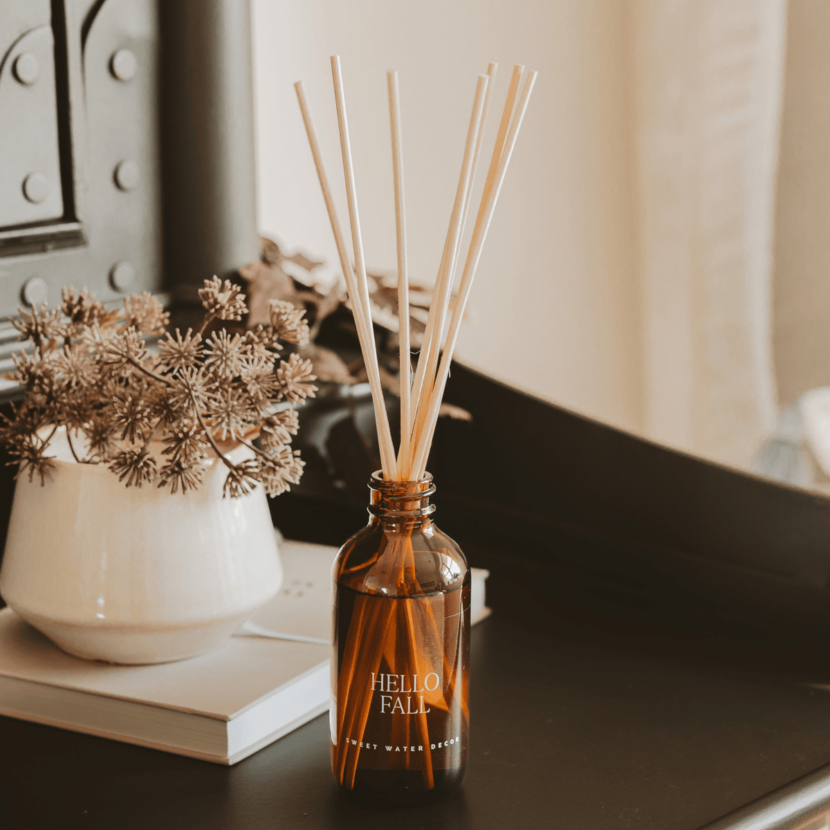 Hello Fall Amber Reed Diffuser - Sweet Water Decor, view 3
