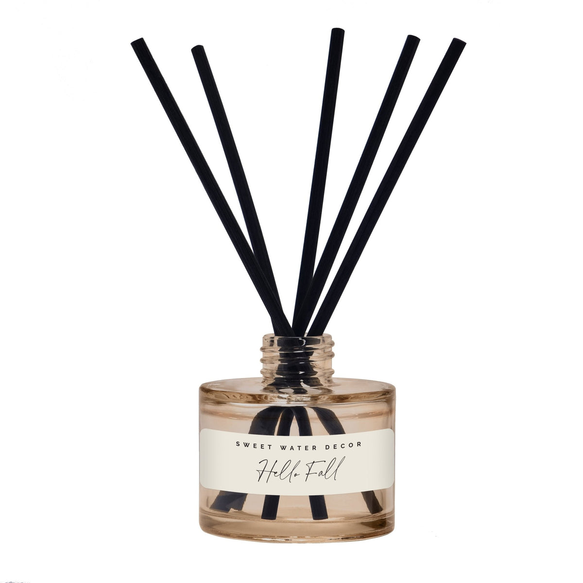 Hello Fall Tinted Glass Jar Reed Diffuser - Sweet Water Decor, view 9
