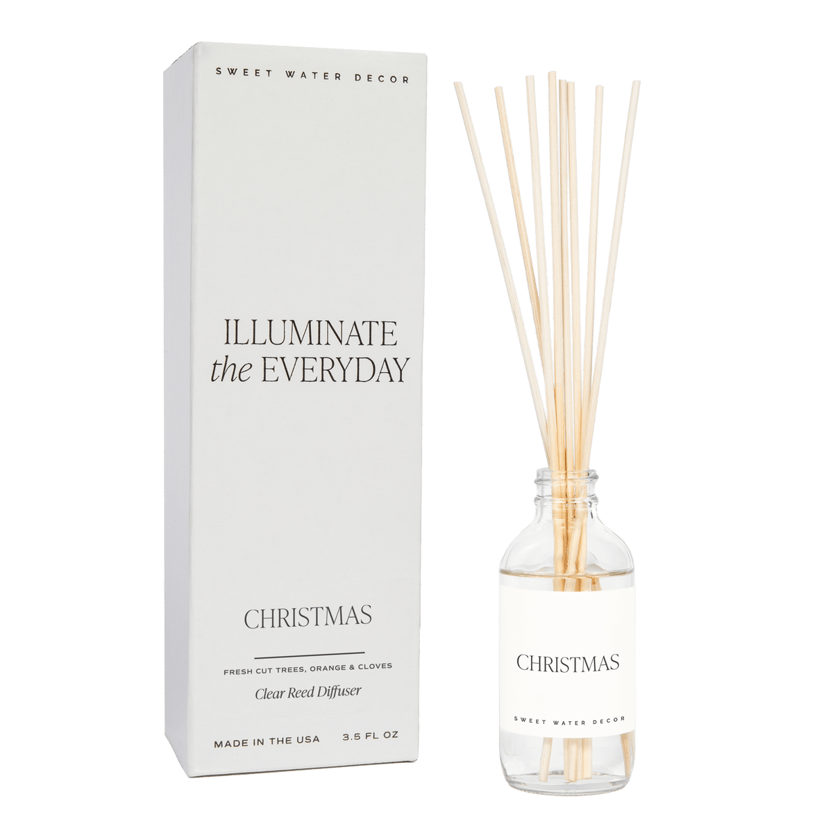 Christmas Clear Reed Diffuser - Sweet Water Decor