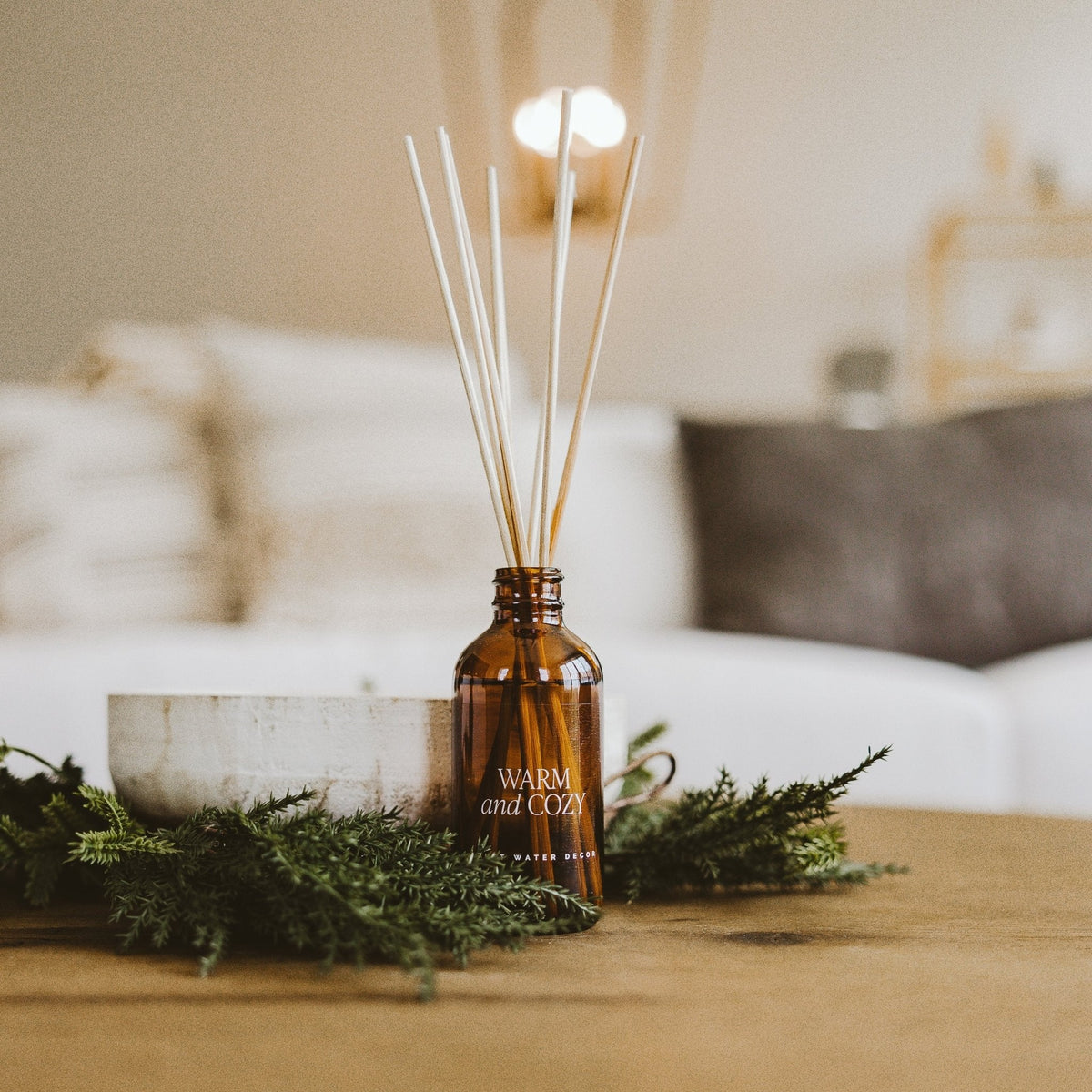 Warm and Cozy Amber Reed Diffuser - Sweet Water Decor, view 2