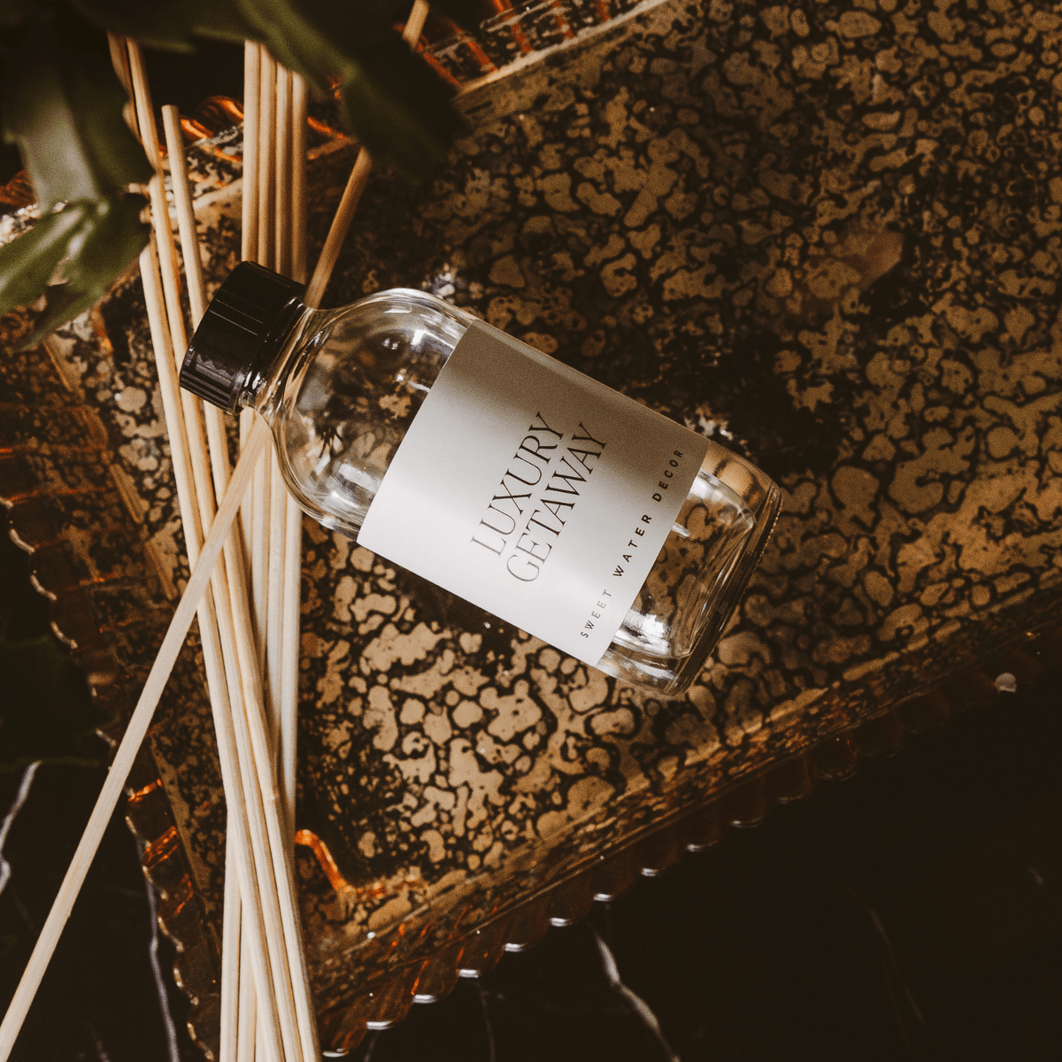 Luxury Getaway Clear Reed Diffuser - Sweet Water Decor, view 2