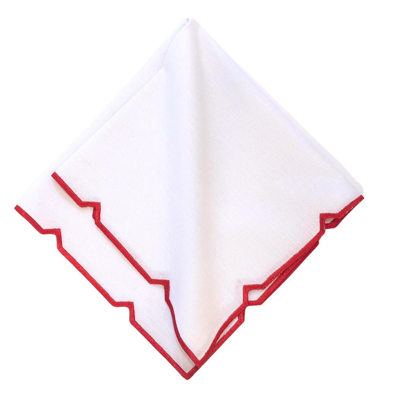Red V Trim Napkin