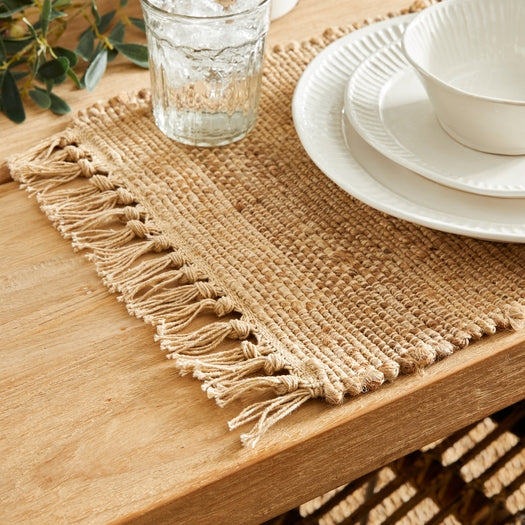 Reese Woven Fringe Placemat - Source by Studio Skara, view 2