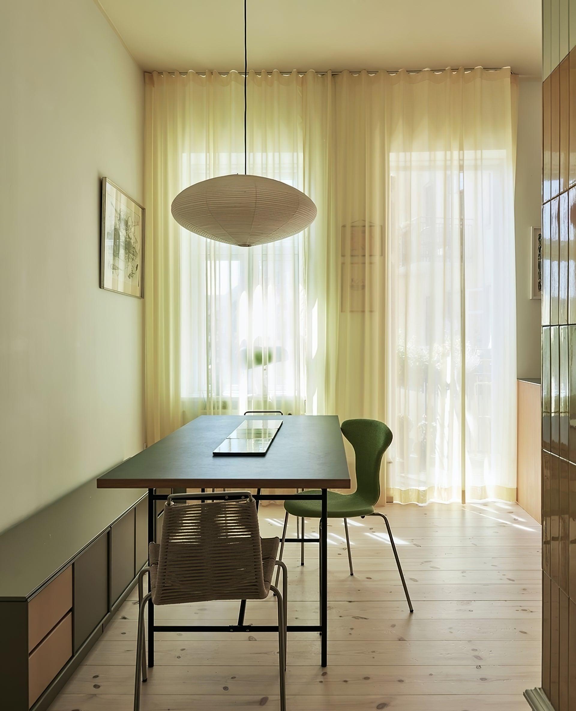 Akari Oval Pendant Swag Light 19.7"