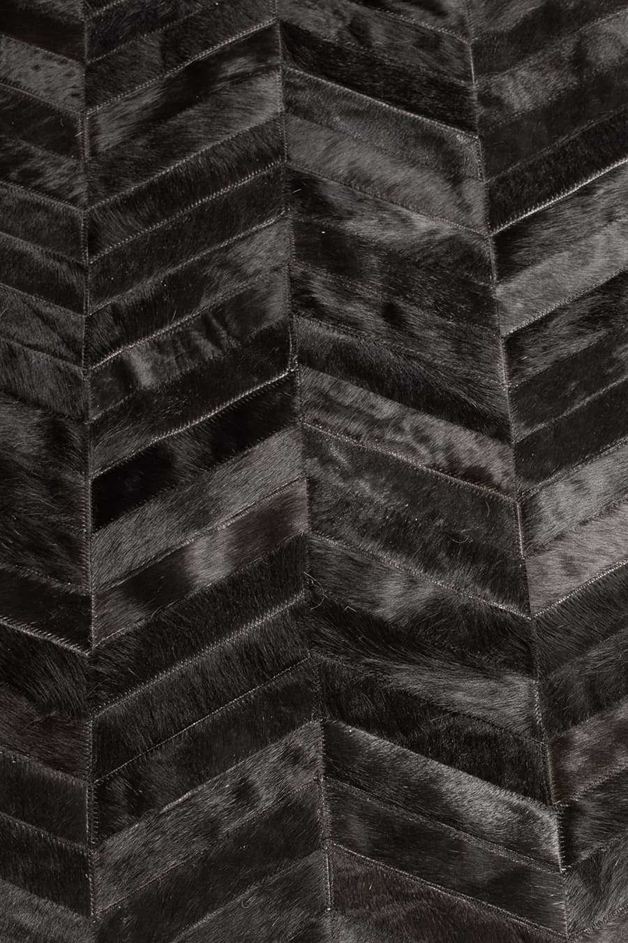 ROUND HERRINGBONE – Large Designer Cowhide Rug - Homelosophy, view 6