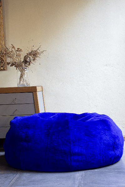 Shearling Handmade Pouf - Homelosophy, view 8