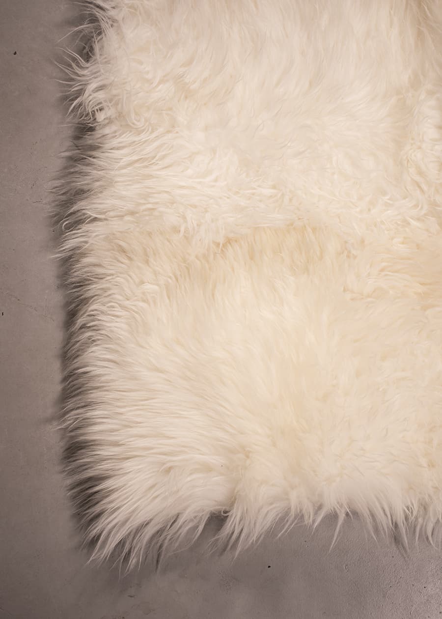 SNOW – Long Hair Sheepskin Rug - Homelosophy, view 8