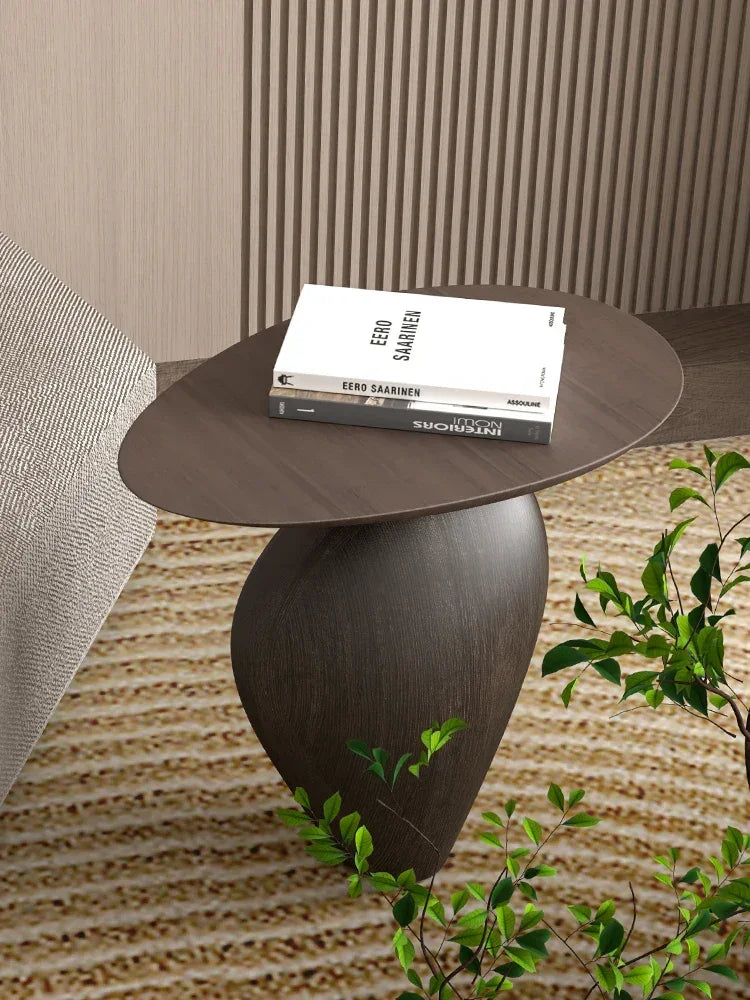 Side Table - Cobblestone Wooden Small