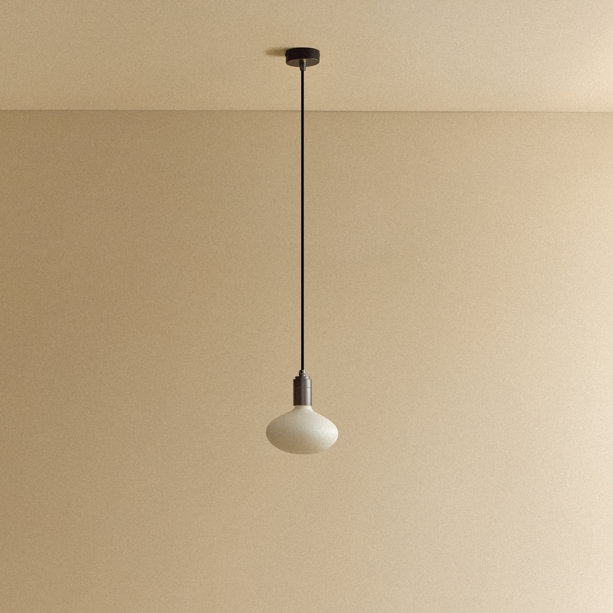Oval Pendant Light in Graphite