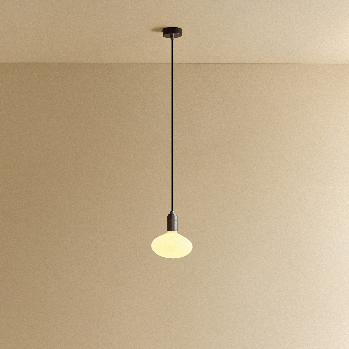 Oval Dim to Warm Pendant Light in Graphite