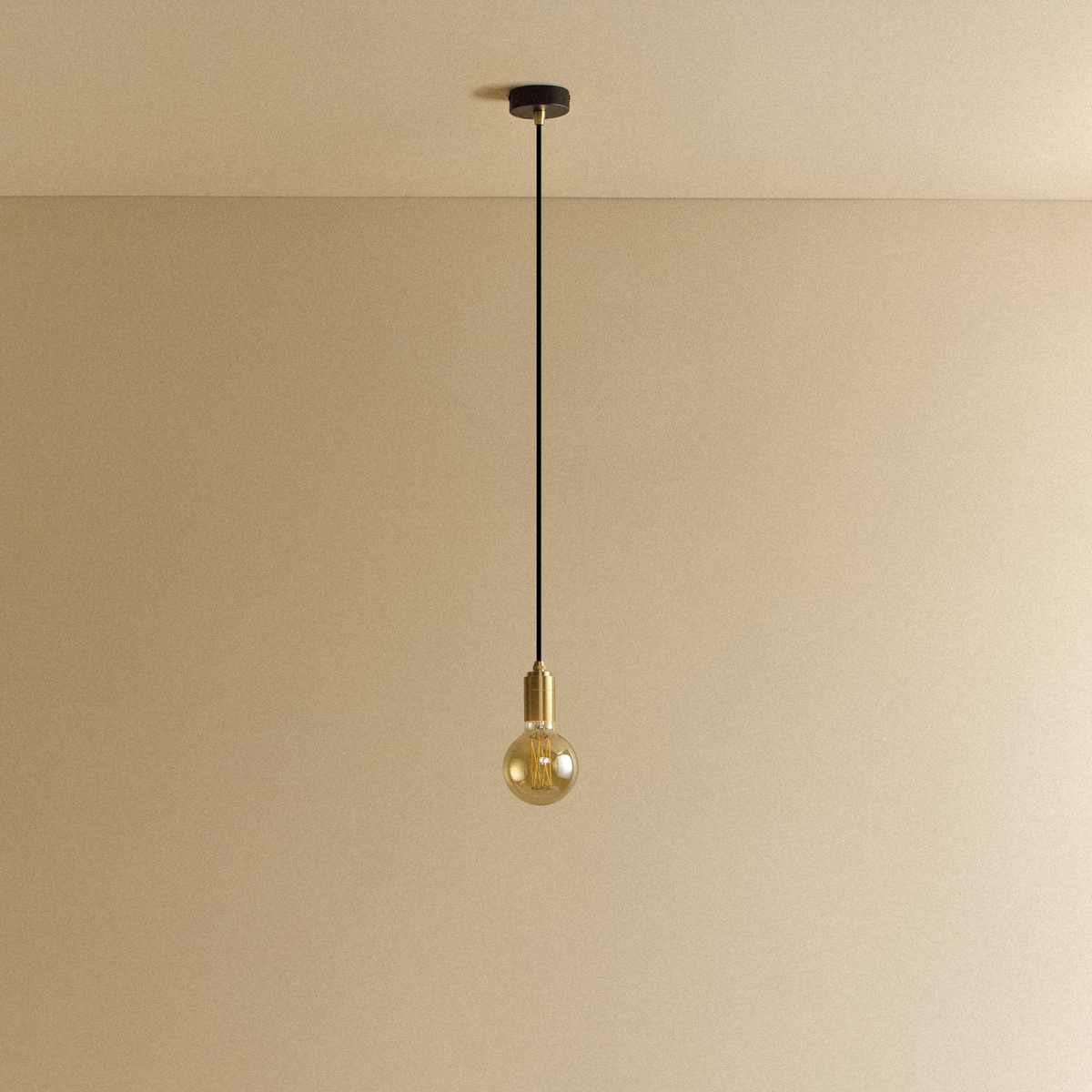 Elva Pendant Light Tinted in Brass