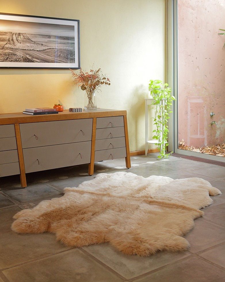 Six Piece Sheepskin Area Rug - Homelosophy