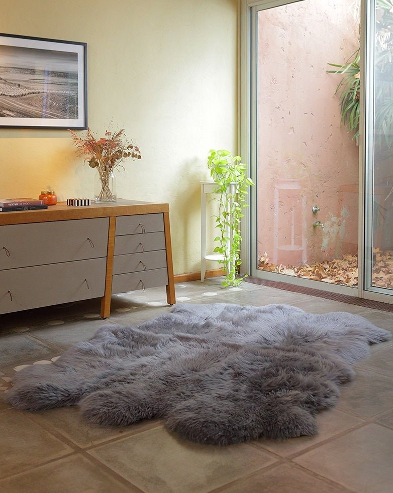 Six Piece Sheepskin Area Rug - Homelosophy, view 11