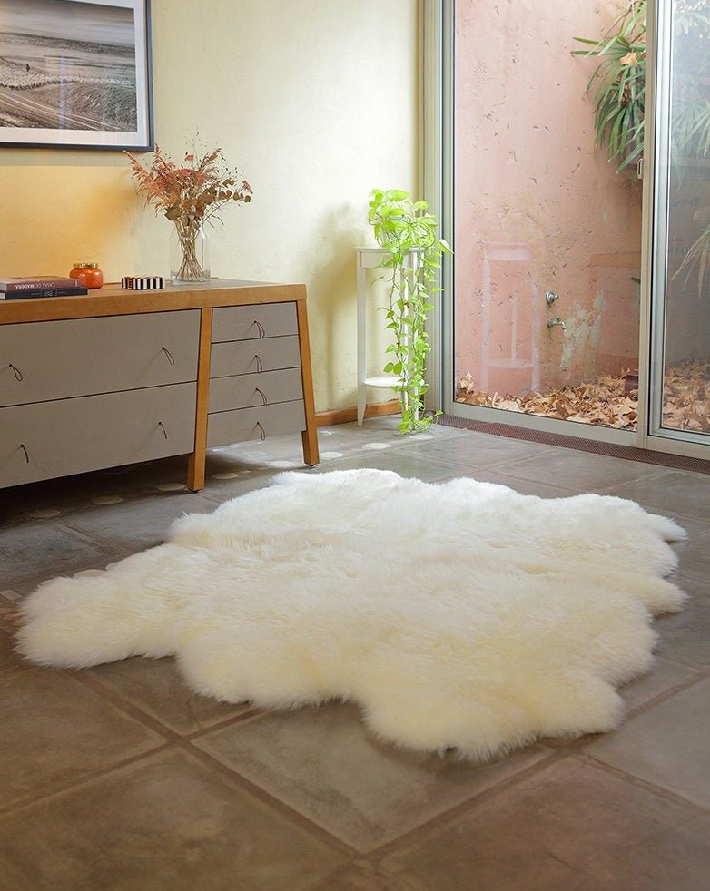 Six Piece Sheepskin Area Rug - Homelosophy, view 17