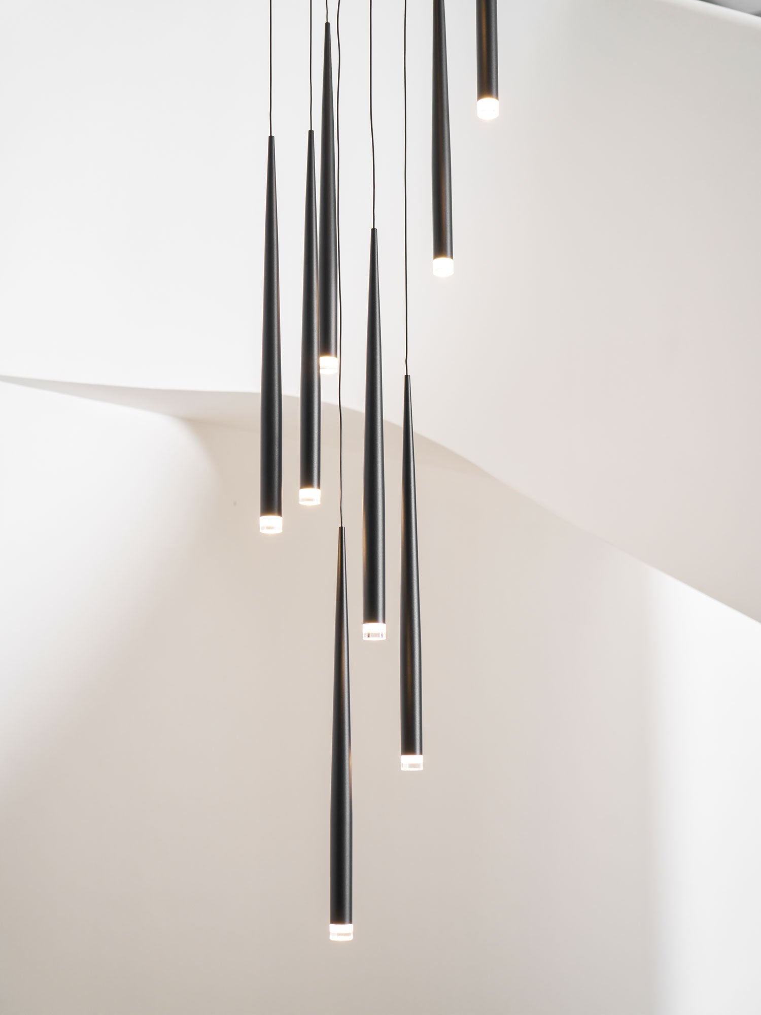 DIY Slender Cone Chandelier