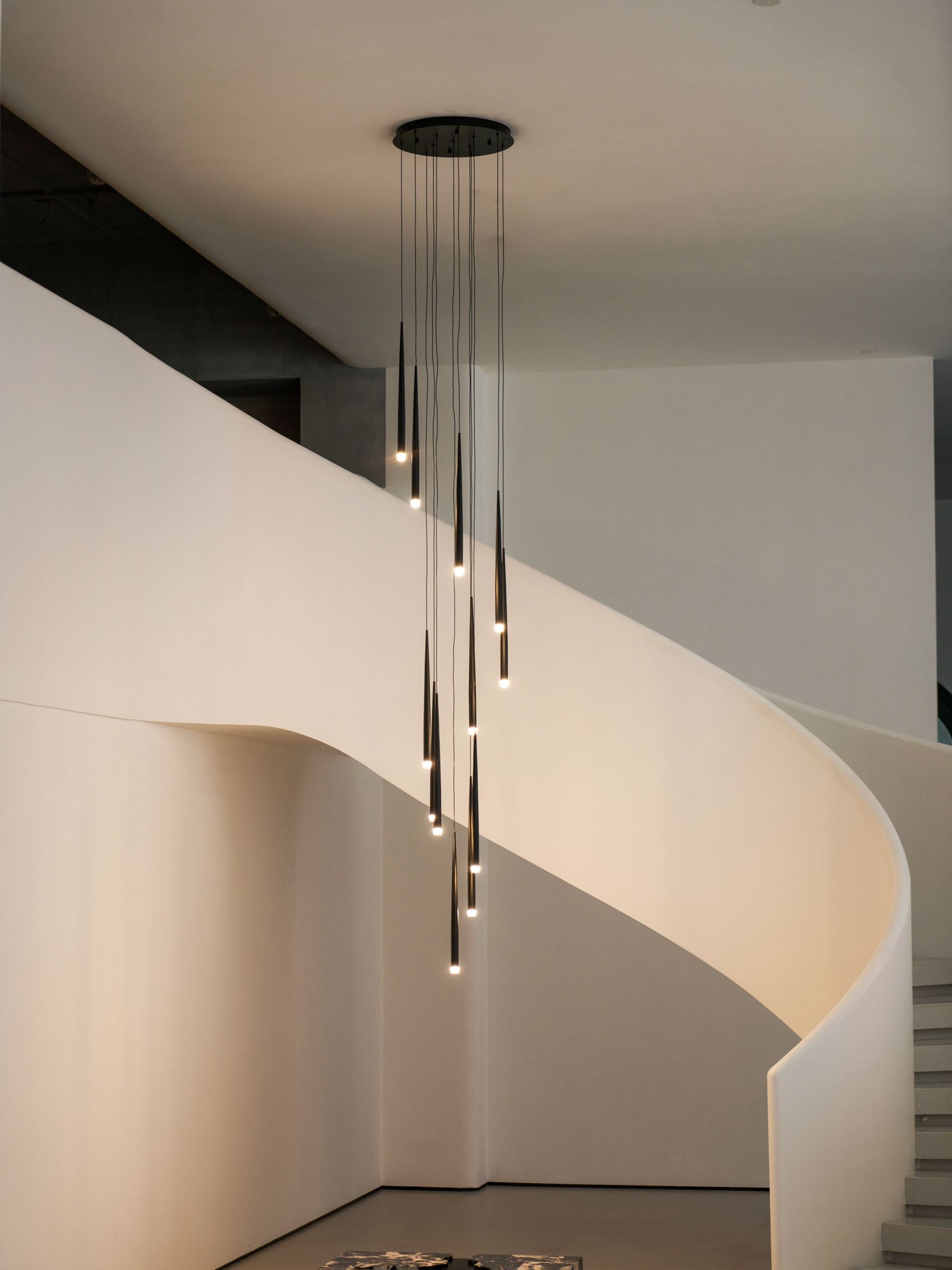 DIY Slender Cone Chandelier