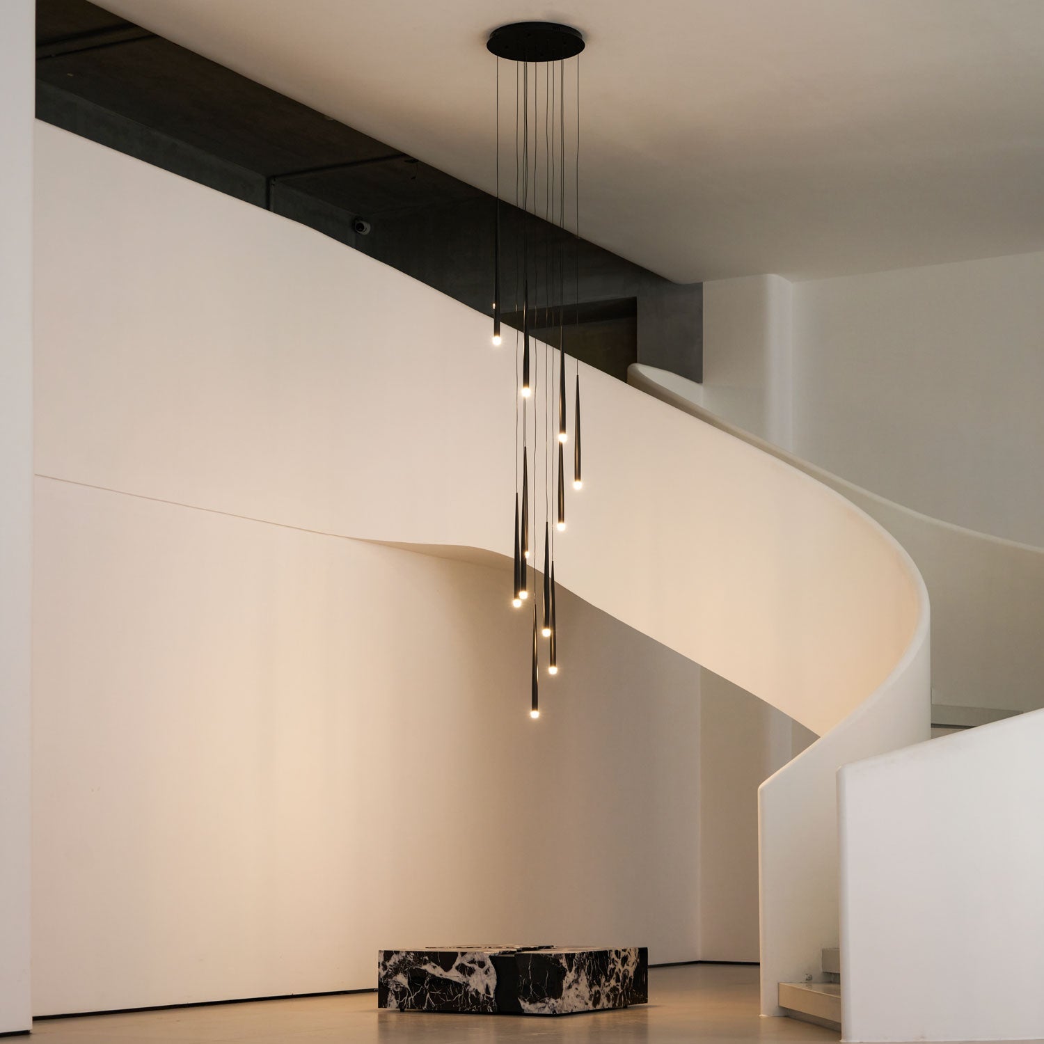DIY Slender Cone Chandelier