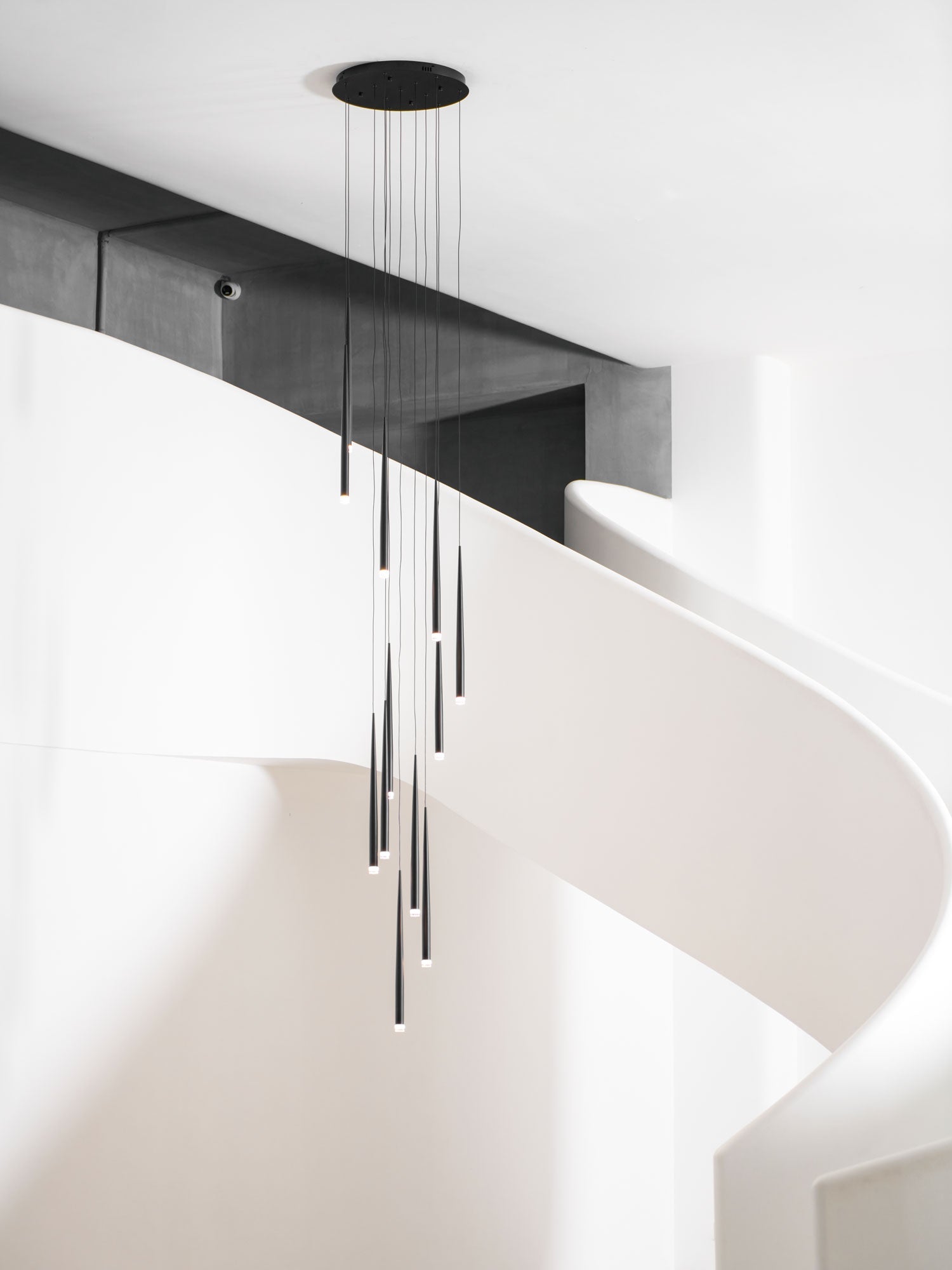 DIY Slender Cone Chandelier