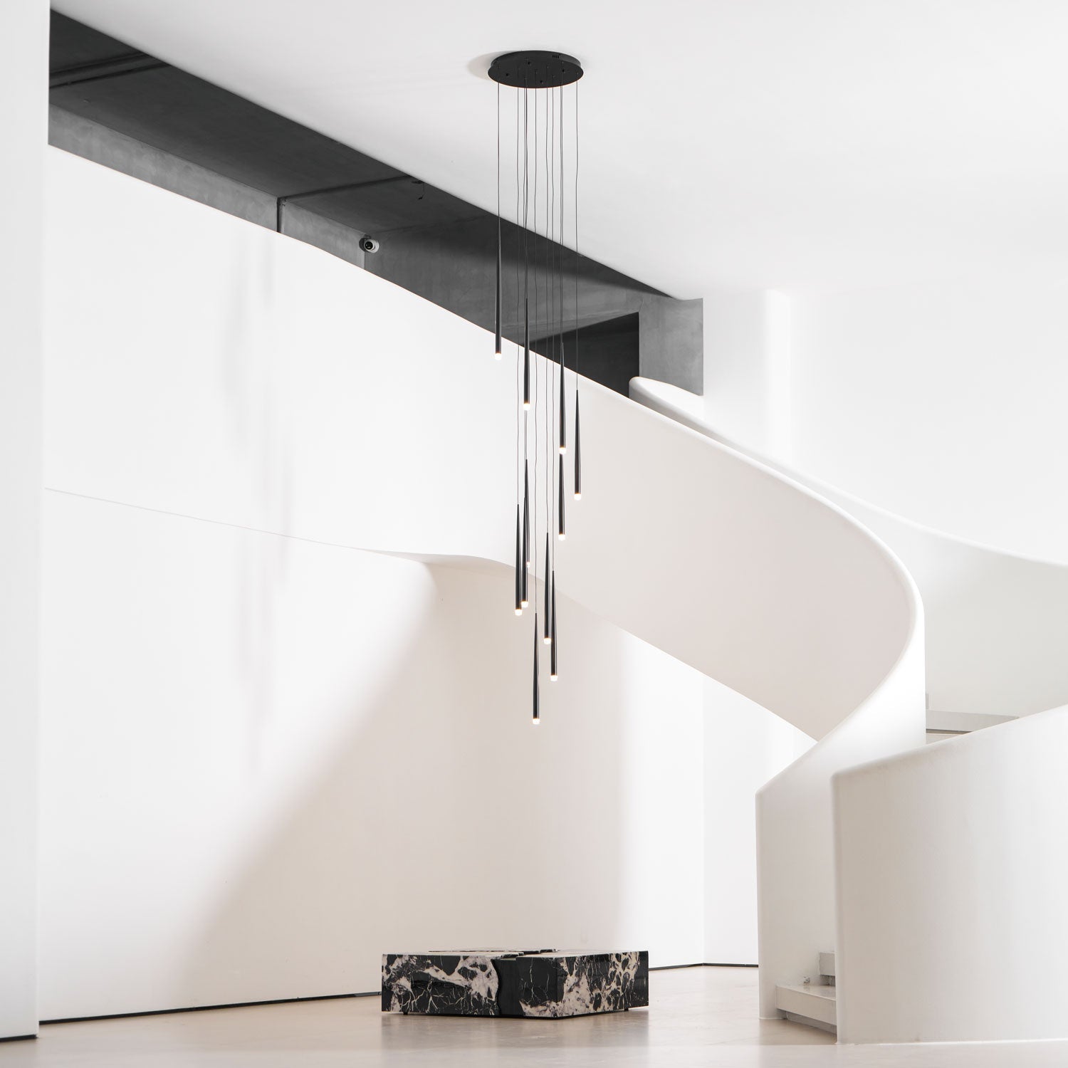 DIY Slender Cone Chandelier