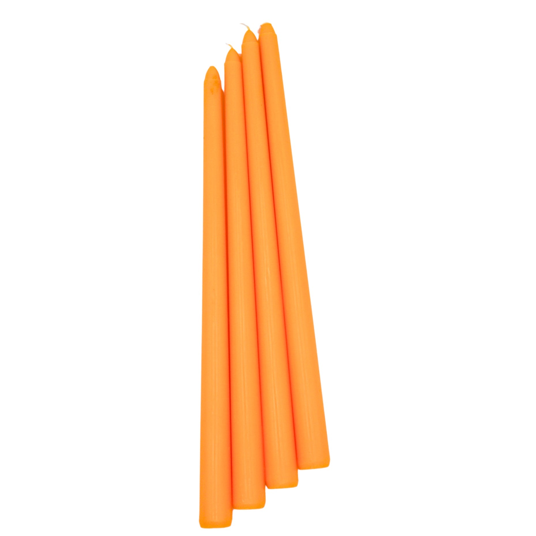 Extra Tall Mustard Taper Candle, 1 Case of 48 Packs (4 Candles per Pack)