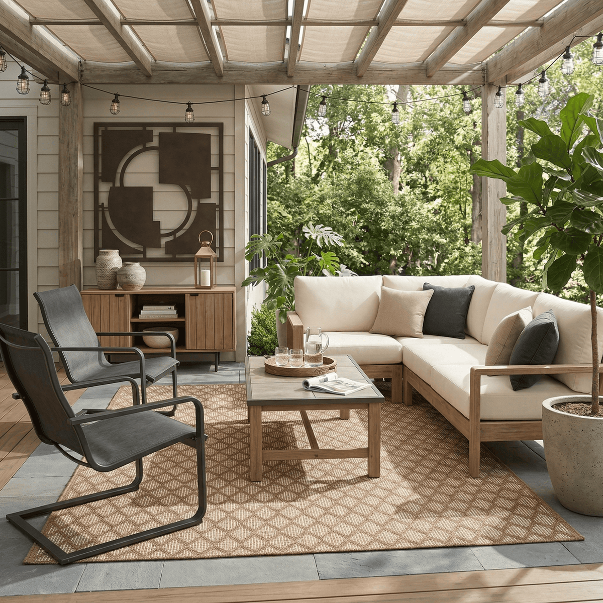 East Green Jovis Outdoor Area Rug