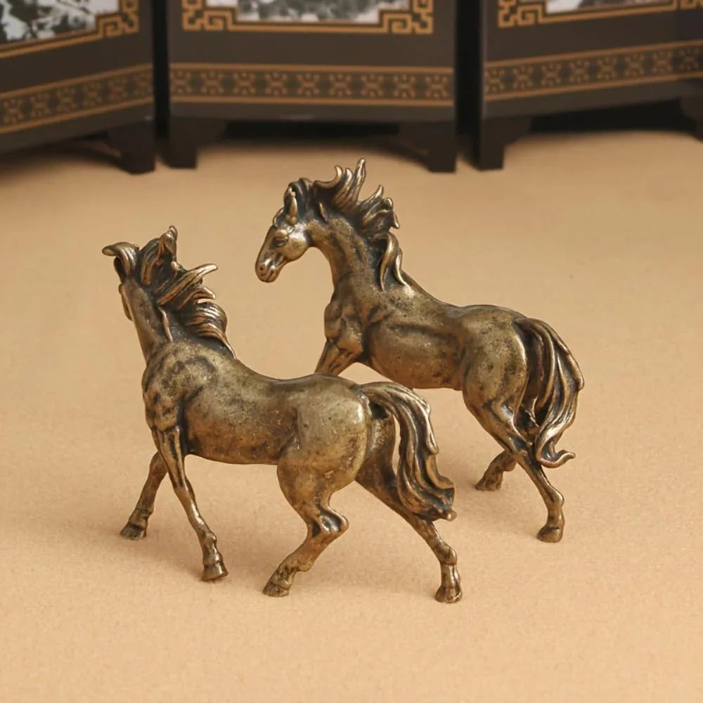 Stallion Statue - Majestic Bronze Miniature