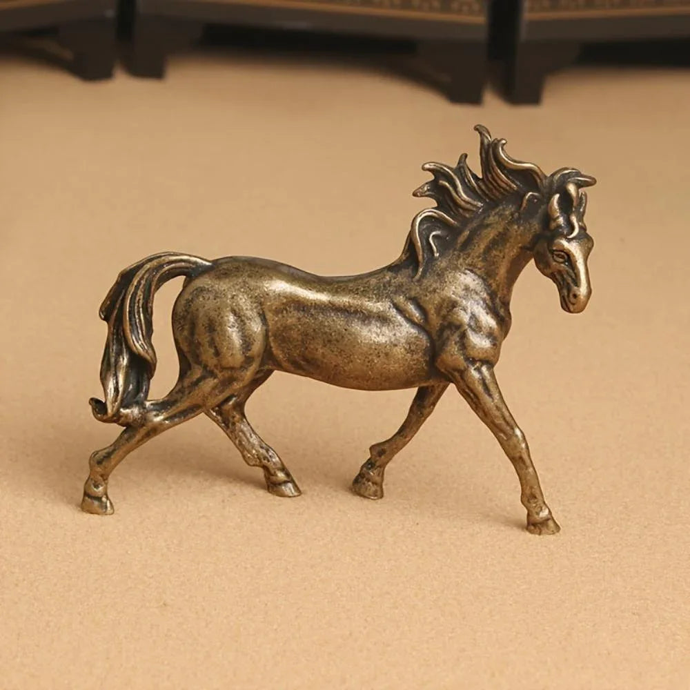 Stallion Statue - Majestic Bronze Miniature