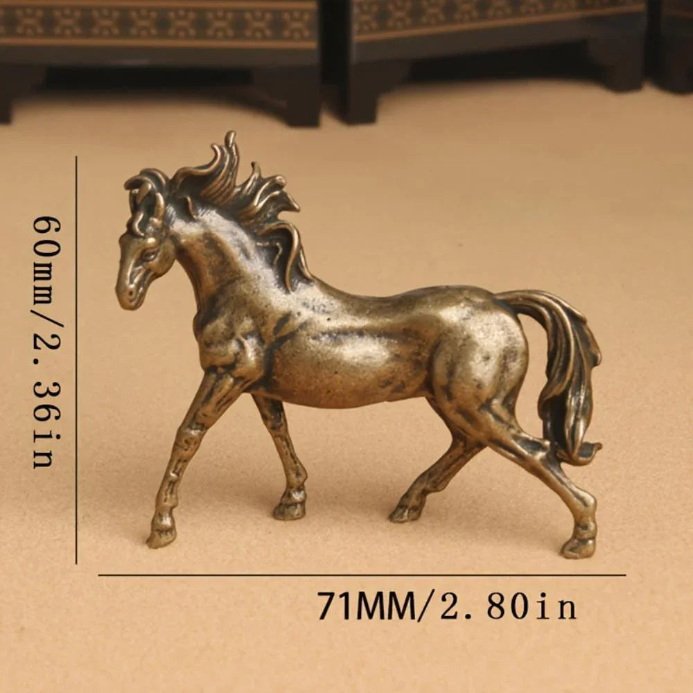 Stallion Statue - Majestic Bronze Miniature