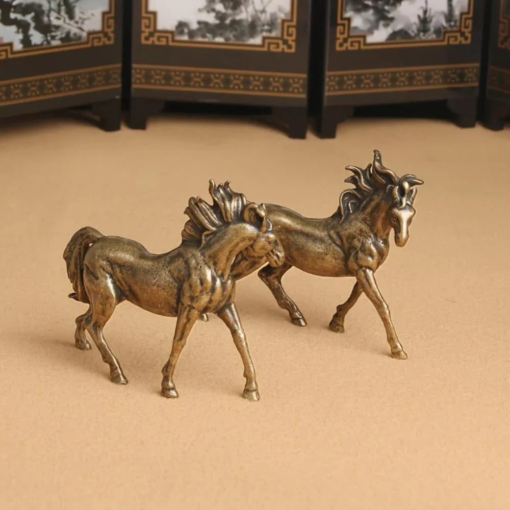 Stallion Statue - Majestic Bronze Miniature