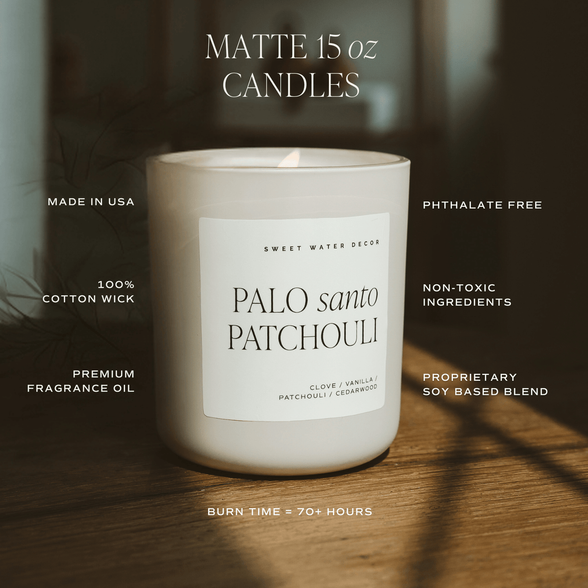 Weekend Soy Candle - Tan Matte Jar - 15 oz - Sweet Water Decor, view 6