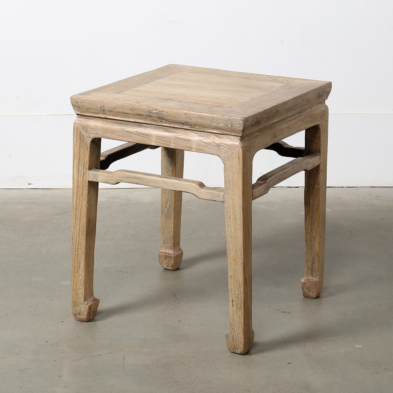 Vintage Accent Side Table | Weathered Natural Reclaimed Wood