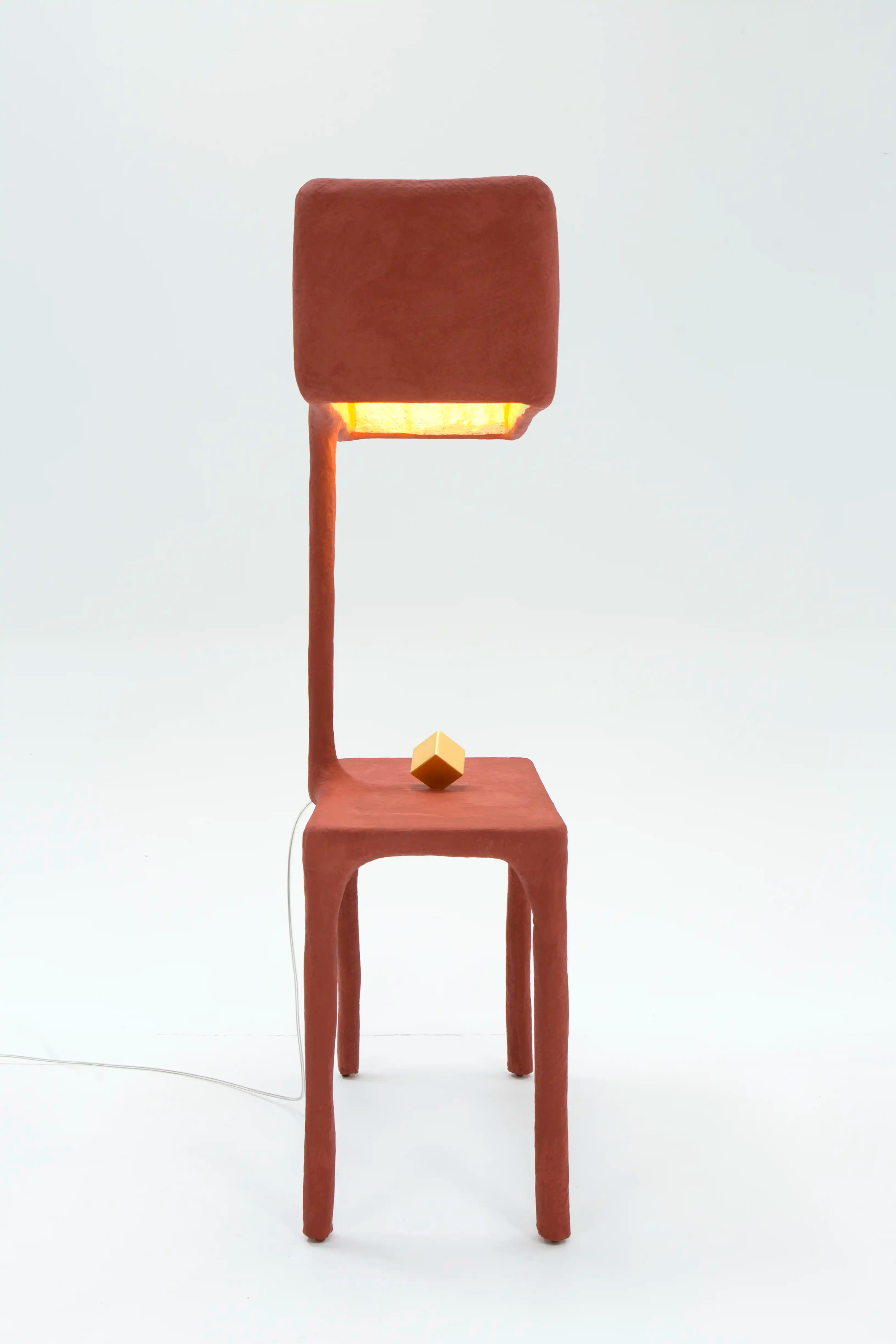 Maximalist Red Floor Lamp - IC-6 by Studio Josha