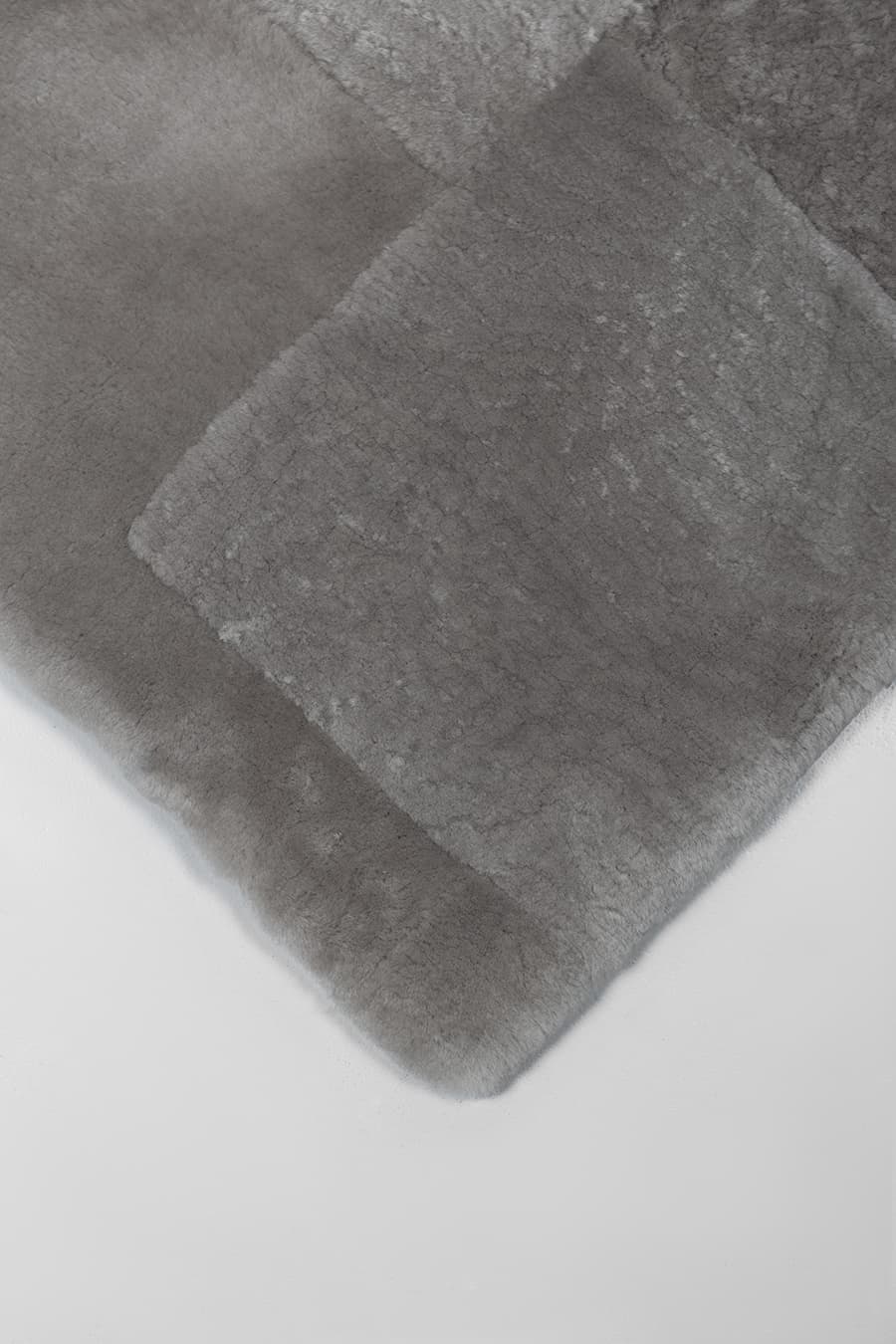 TETRIS - Grey Shearling Rug - Homelosophy, view 4