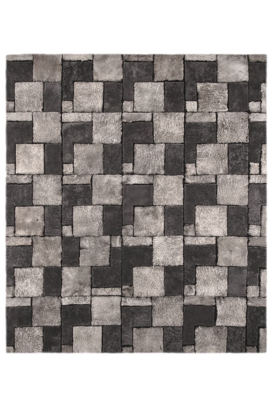 TETRIS HI & LOW – Dimensional Custom Shearling Rug - Homelosophy, view 2