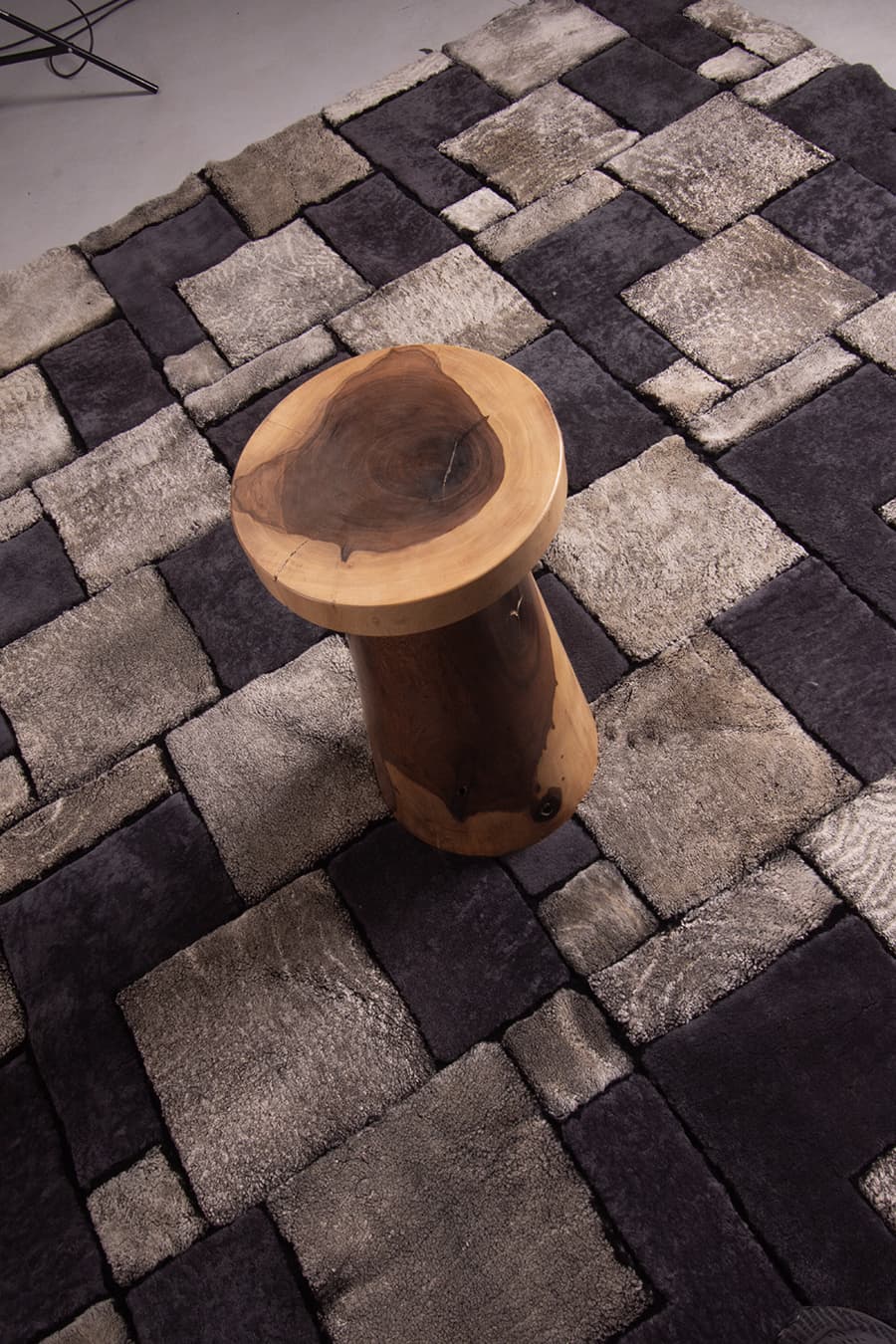 TETRIS HI & LOW – Dimensional Custom Shearling Rug - Homelosophy, view 6