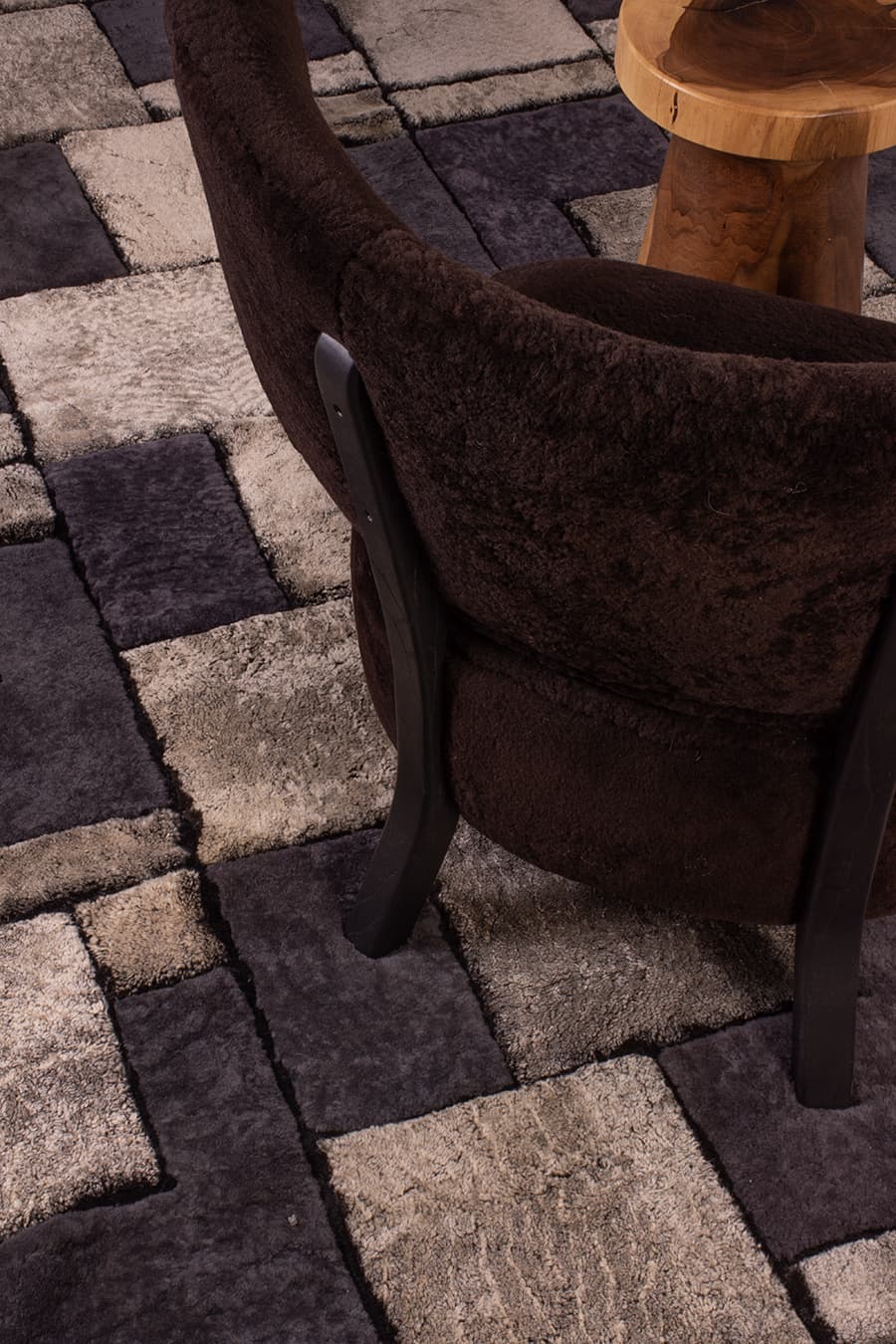 TETRIS HI & LOW – Dimensional Custom Shearling Rug - Homelosophy, view 5