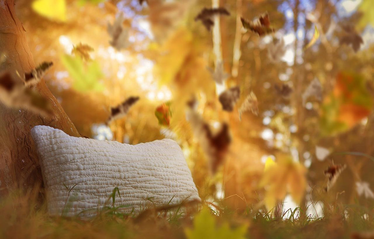 Natural Textured Wool Pillow - Homelosophy, view 4