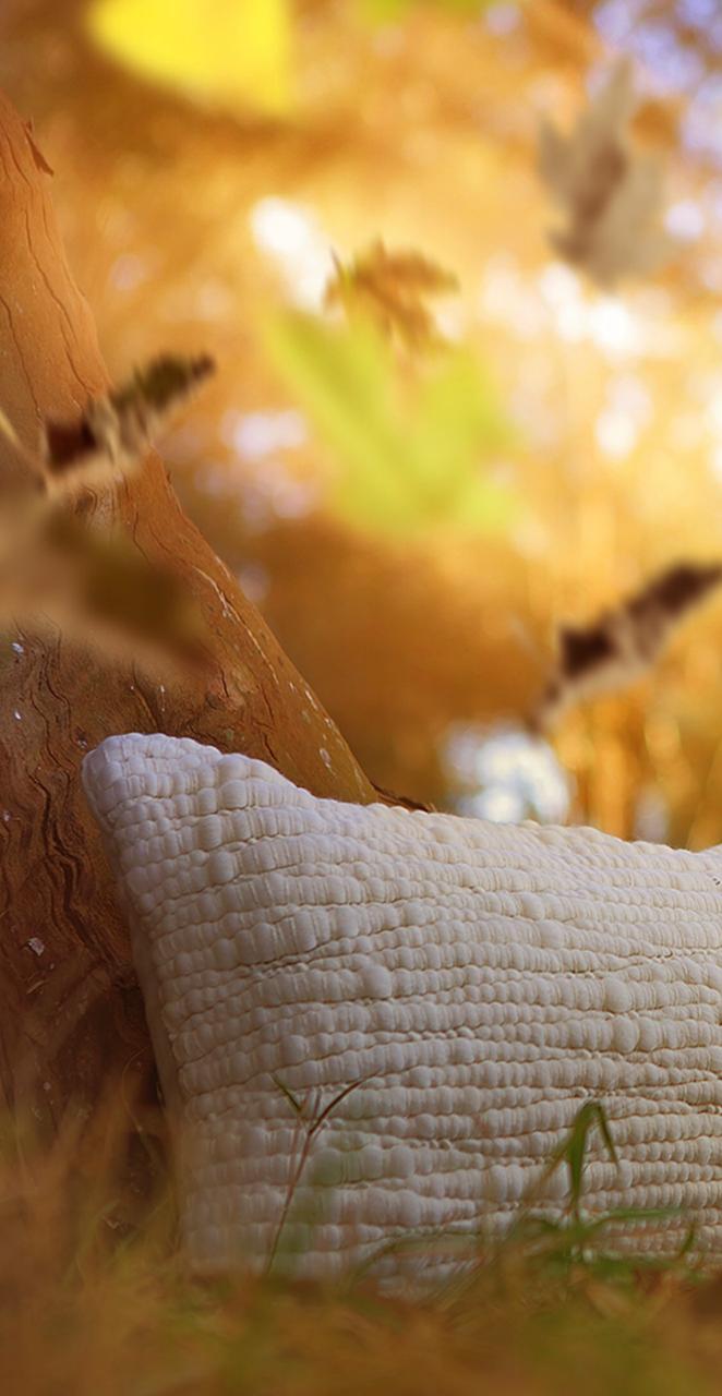 Natural Textured Wool Pillow - Homelosophy, view 5