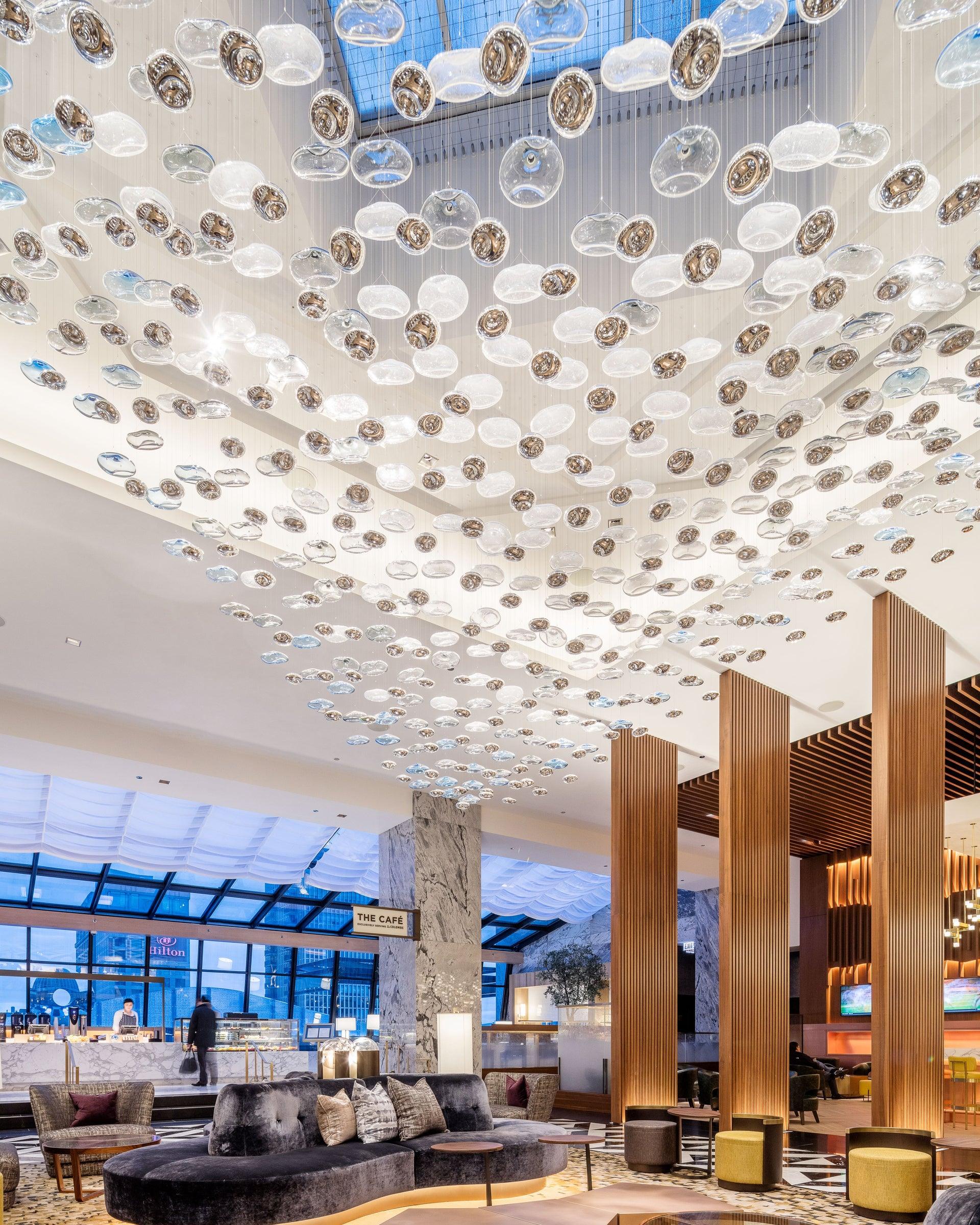DIY Flying Wave Chandelier