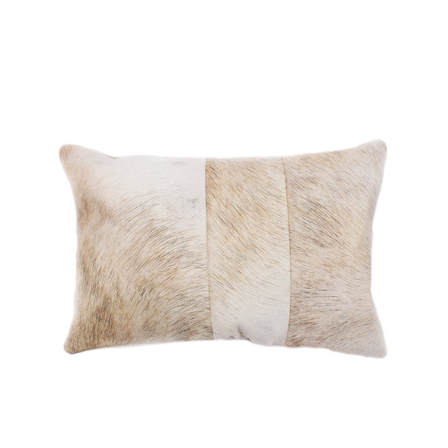 Tri Cowhide Lumbar Pillow - Homelosophy