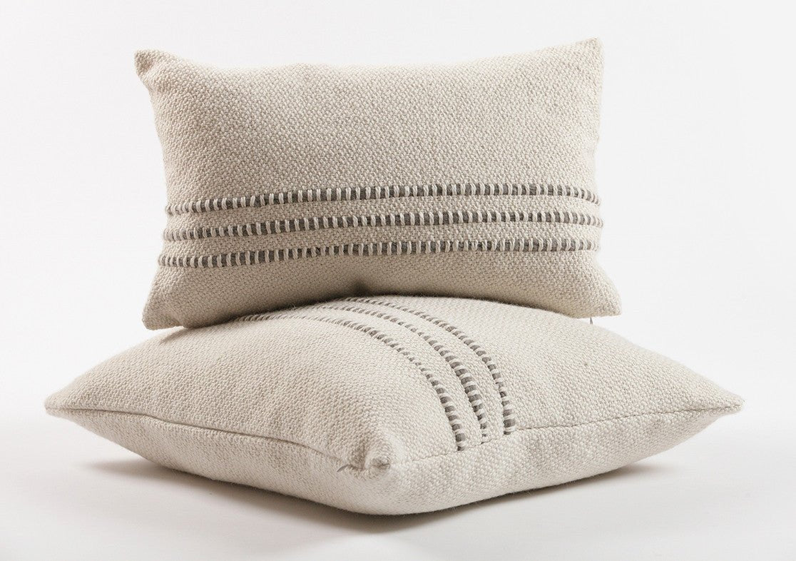 Grey Multi Striped Throw Blanket - Homelosophy, view 5
