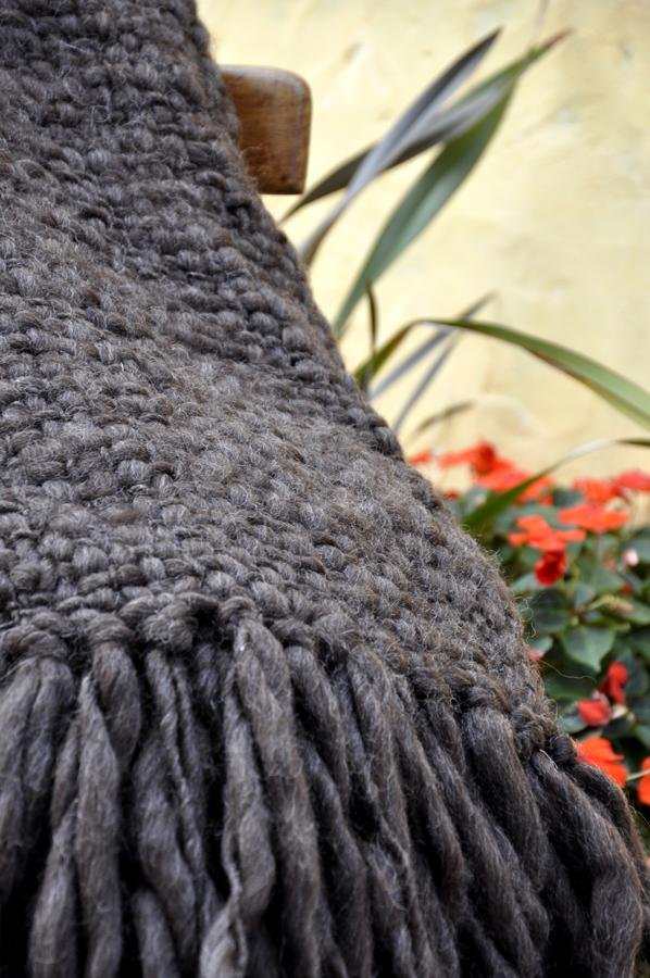 Flame Chunky Wool Blanket - Homelosophy, view 9