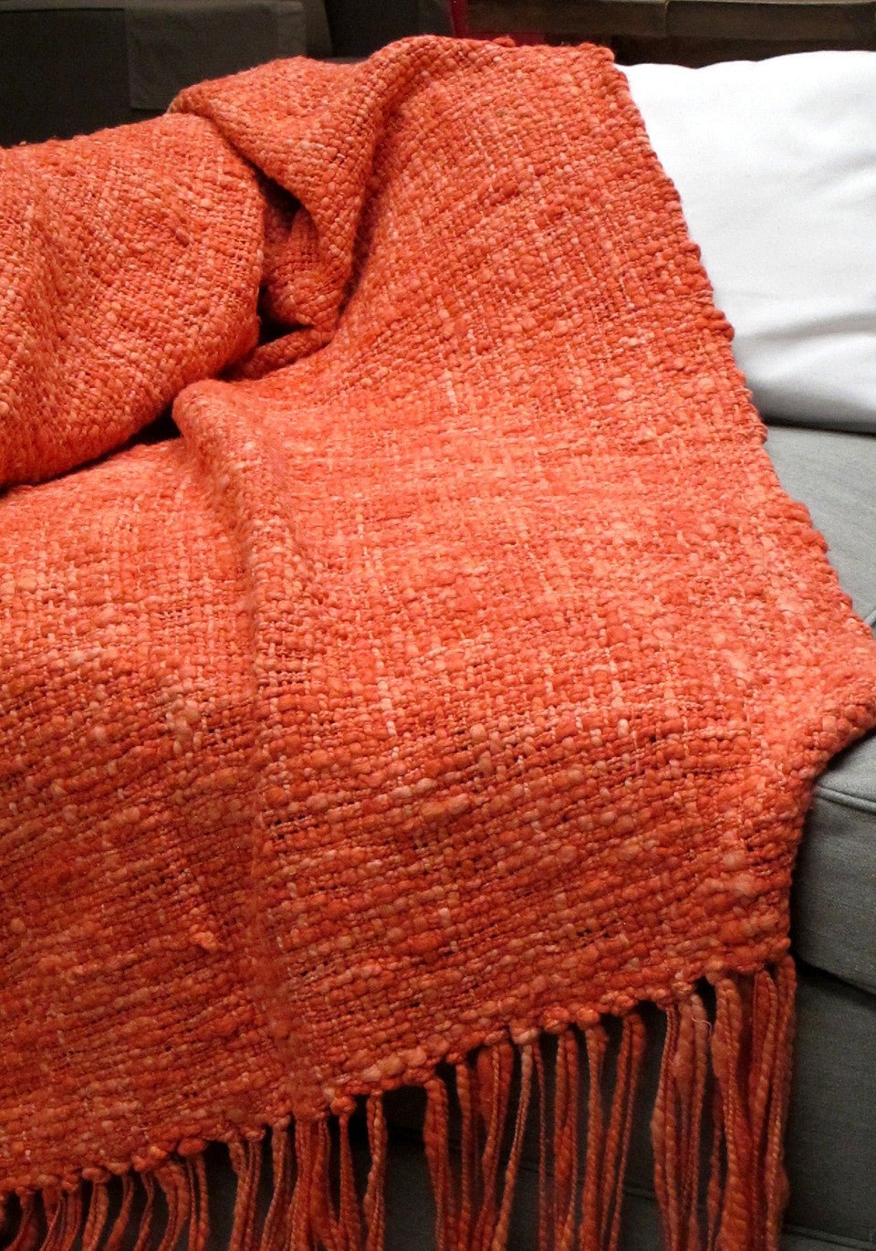 Rustic Cotton Throw Blanket - Homelosophy, view 8