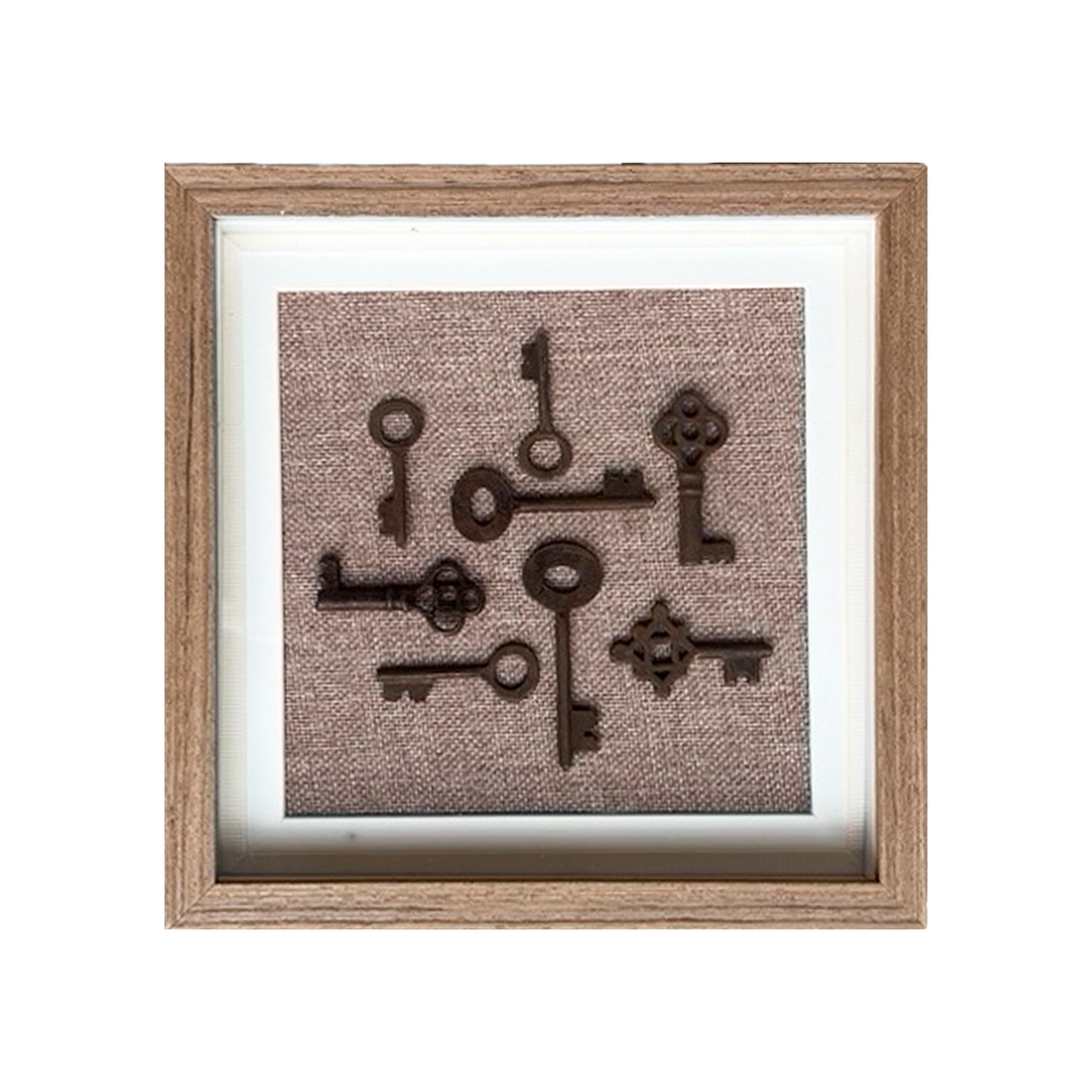 Vintage Keys Art - Petite Walnut - Source by Studio Skara, view 2