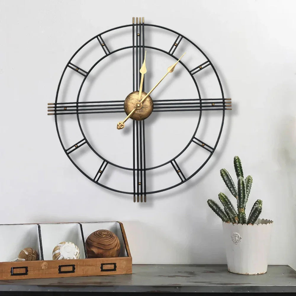 Wall Clock - Roman Numerals Metal Large — House of Avana, view 11 of 28