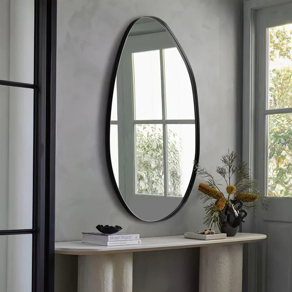 Wall Mirror - Asymmetrical Black 53x90cm — House of Avana, view 19 of 34