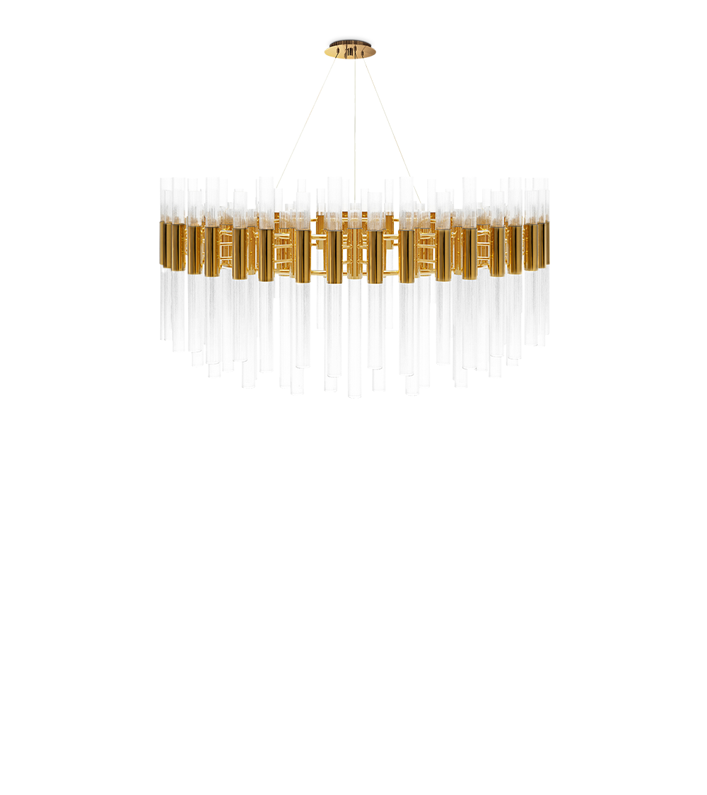 Waterfall Round Suspension Light by Luxxu
